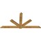 Ekena Millwork Kennewick Rough Sawn Timber Gable Bracket, Western Red Cedar, 96"W x 48"H x 2"D x 6"F, 12/12 Pitch GBW096X48X0206KEN00RWR - alternate 4